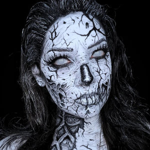Mesh White Costume Yearly Contact Lenses
