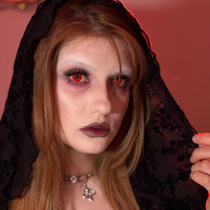 Pure Red Costume Contact Lenses