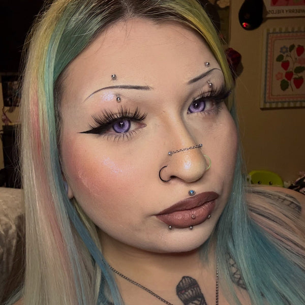 Koi Prank Purple Prescription Yearly Contact Lenses